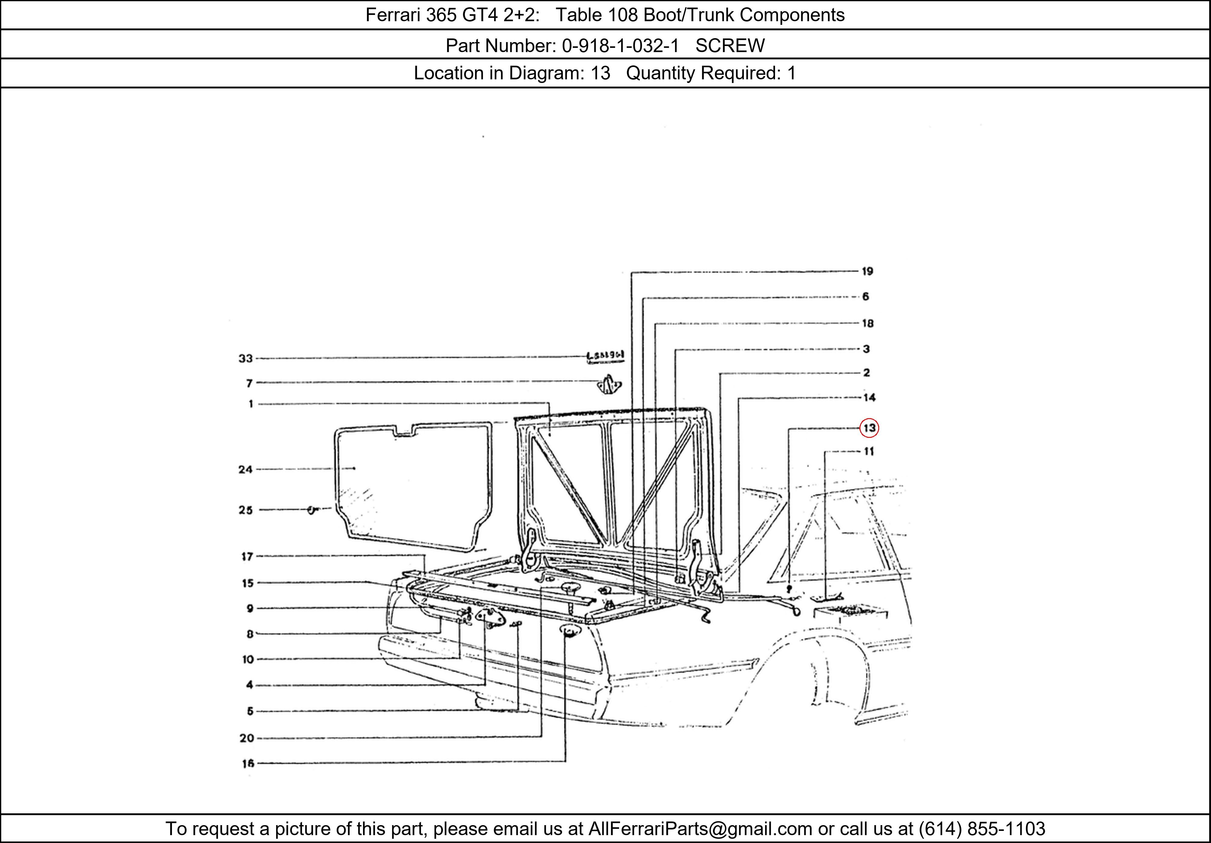 Ferrari Part 0-918-1-032-1