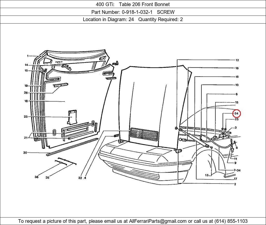 Ferrari Part 0-918-1-032-1