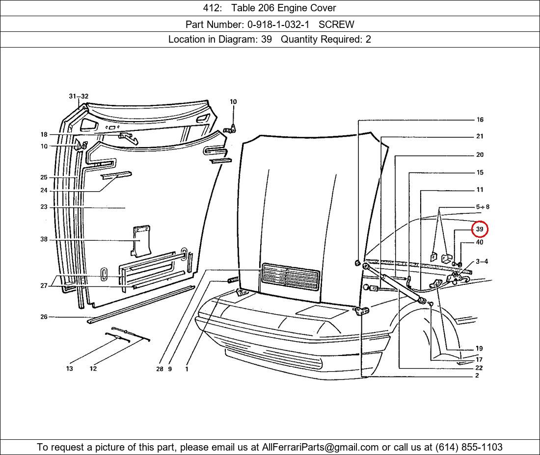 Ferrari Part 0-918-1-032-1