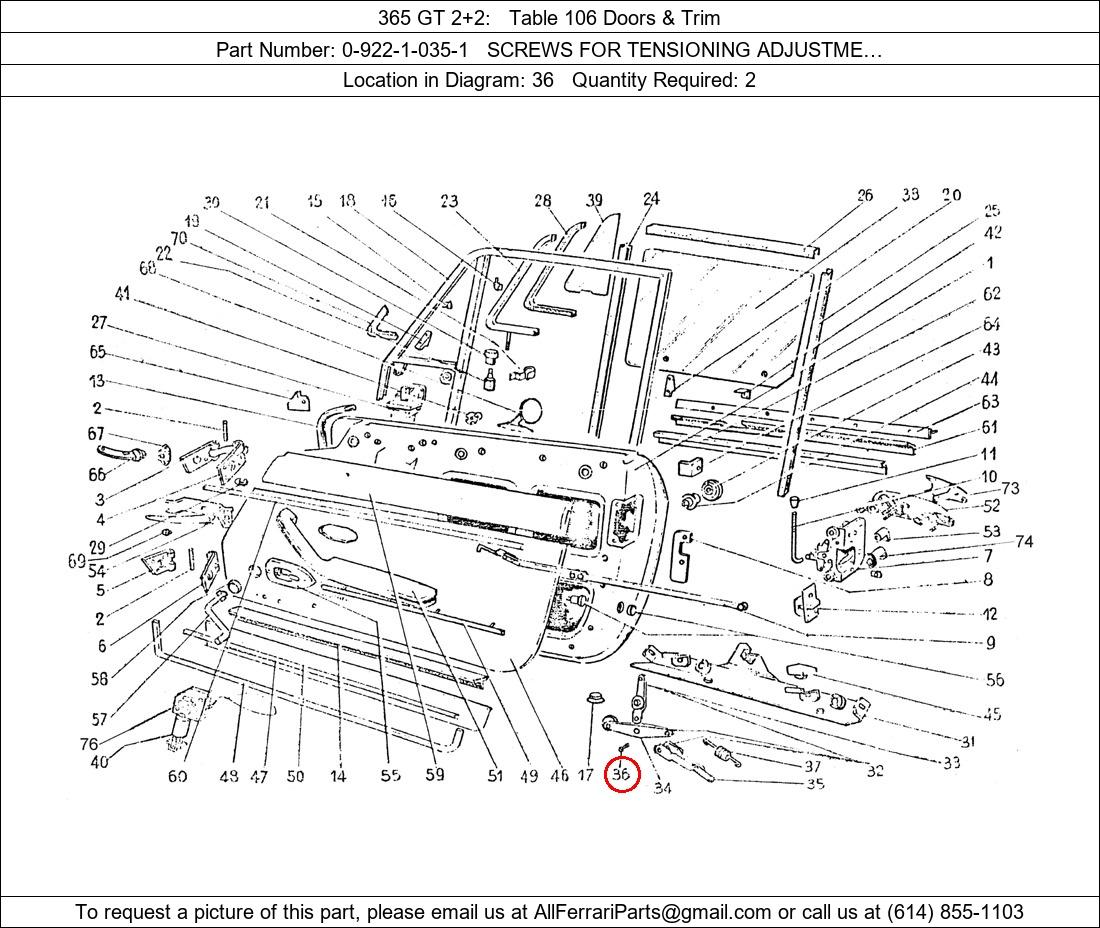Ferrari Part 0-922-1-035-1