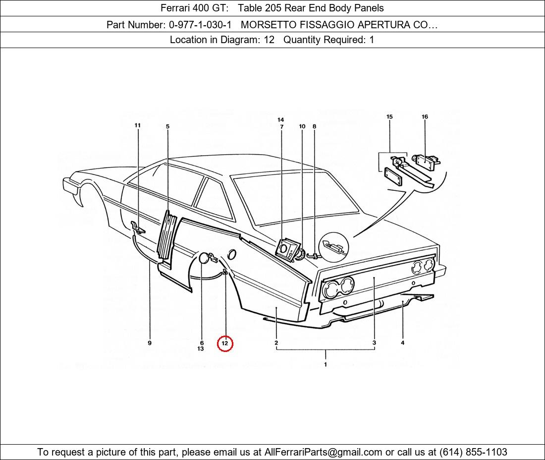 Ferrari Part 0-977-1-030-1