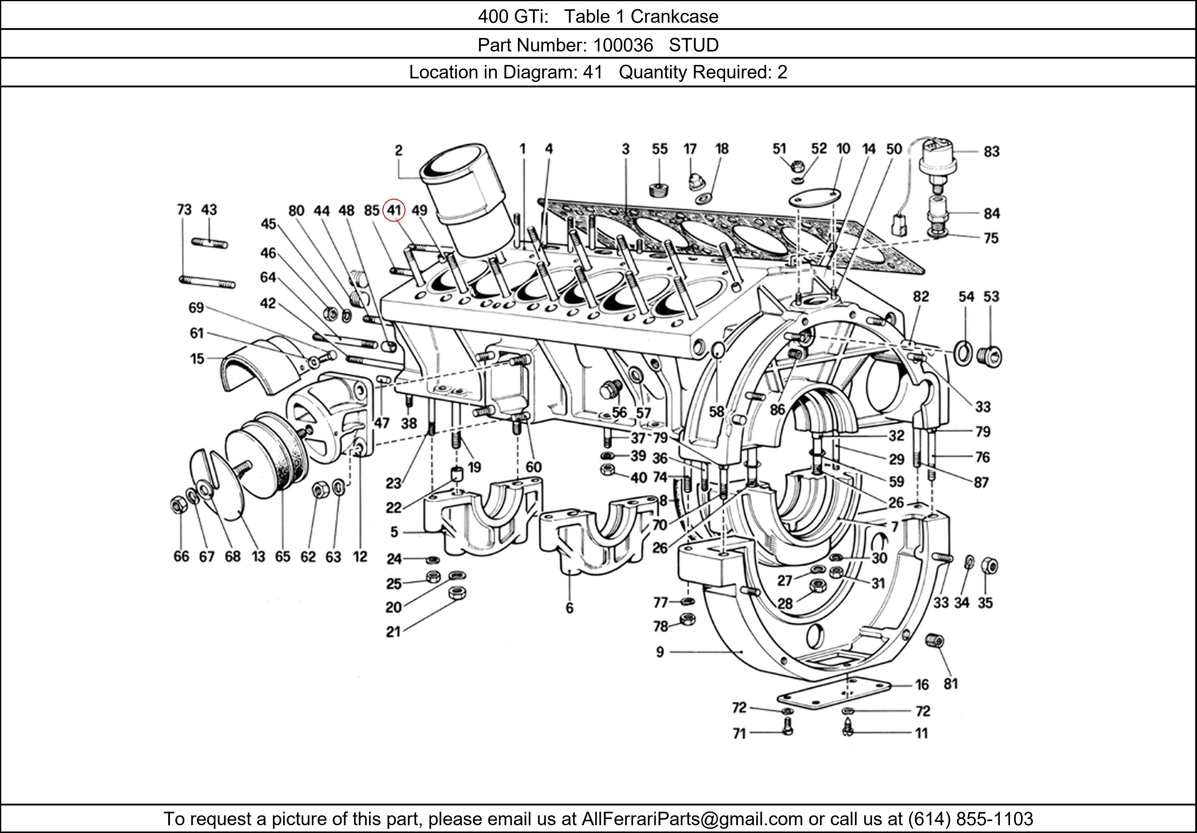 Ferrari Part 100036