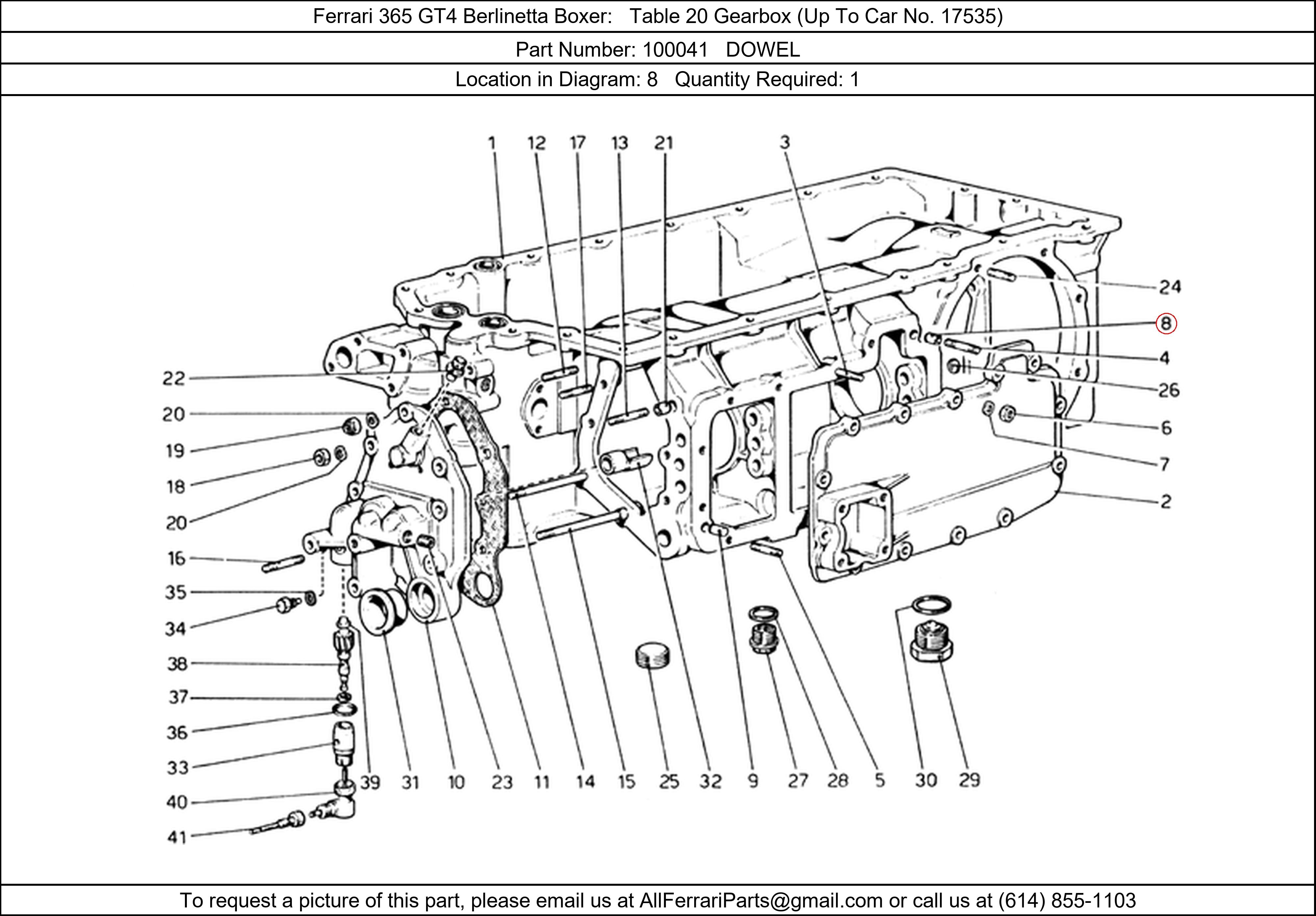 Ferrari Part 100041