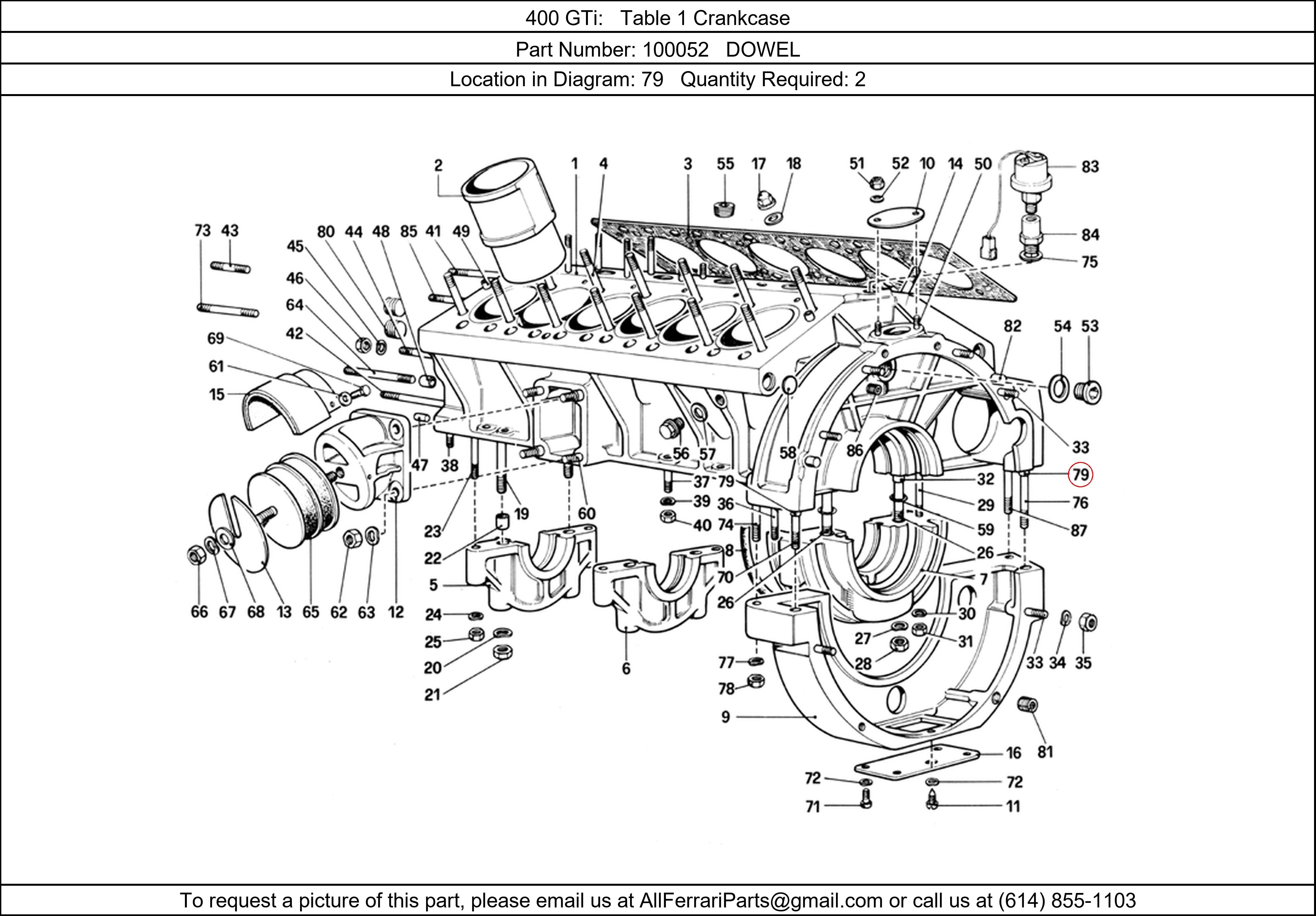 Ferrari Part 100052