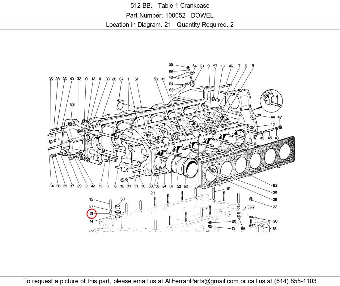 Ferrari Part 100052