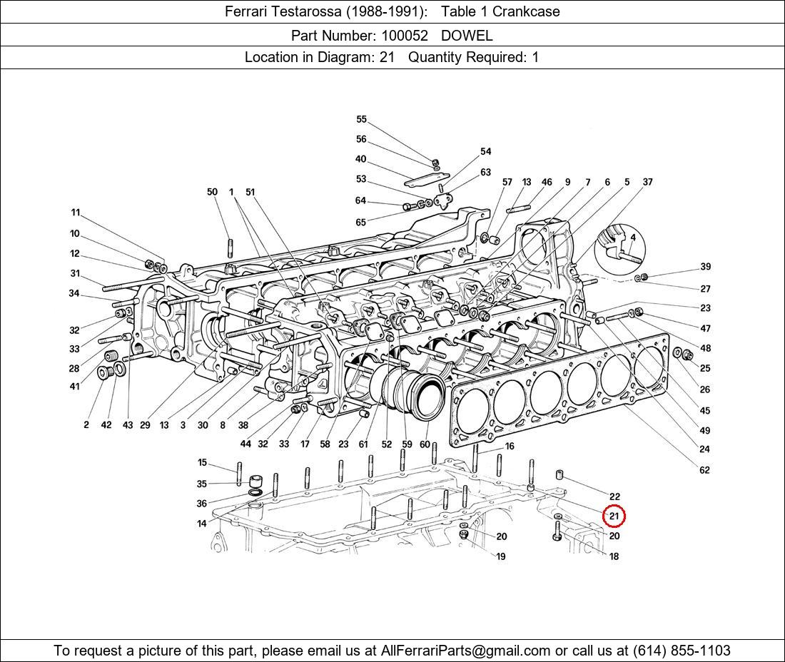 Ferrari Part 100052