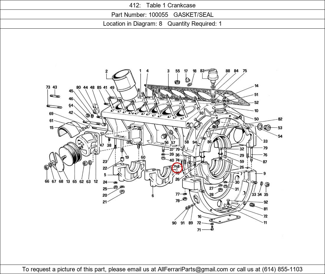 Ferrari Part 100055