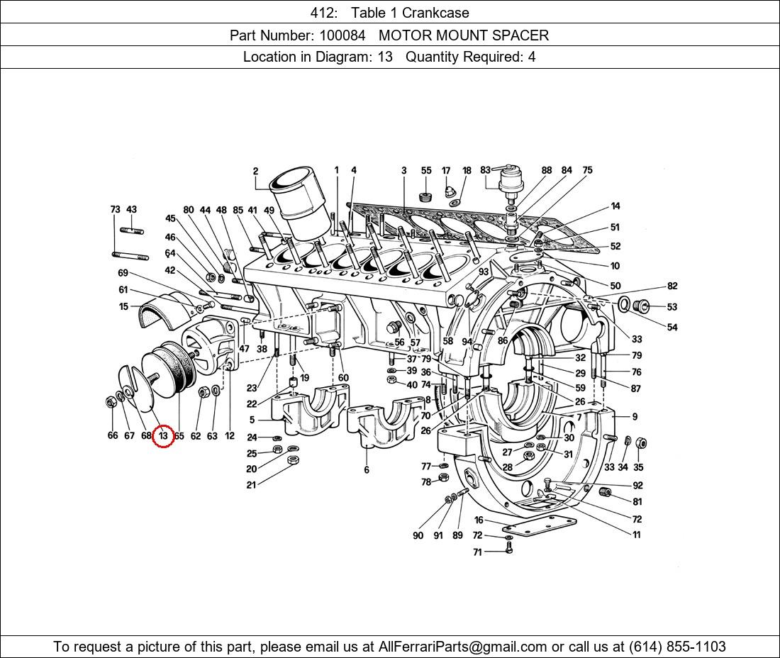 Ferrari Part 100084