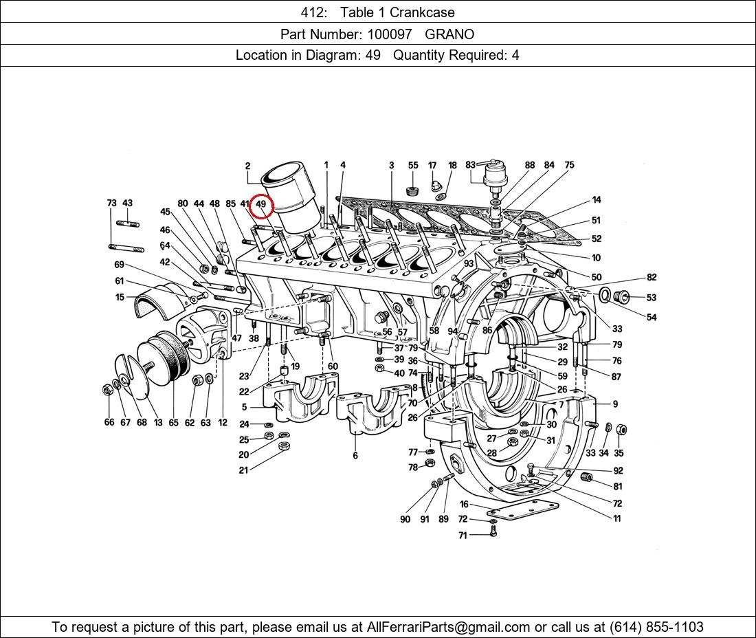 Ferrari Part 100097