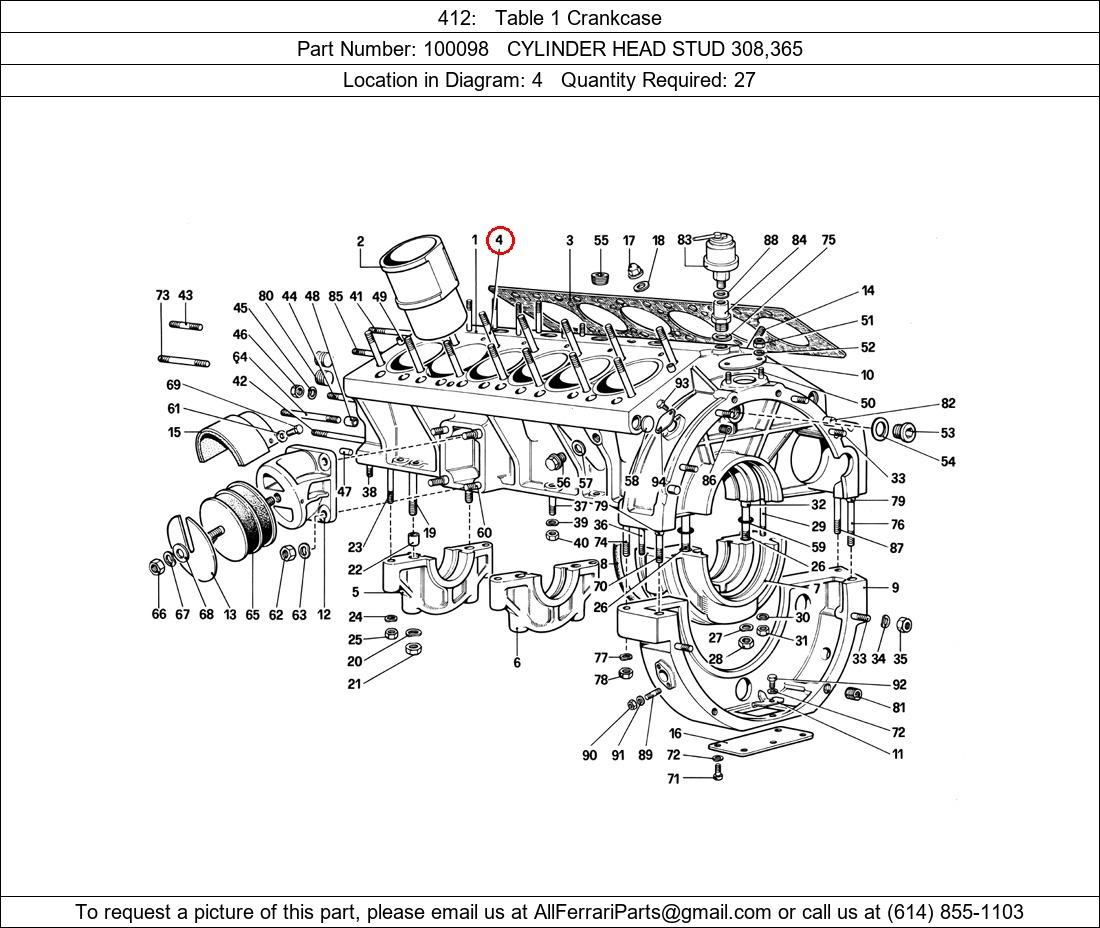 Ferrari Part 100098