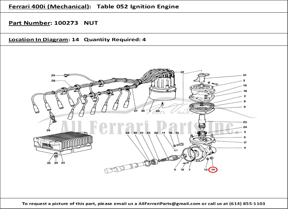 Ferrari Part 100273