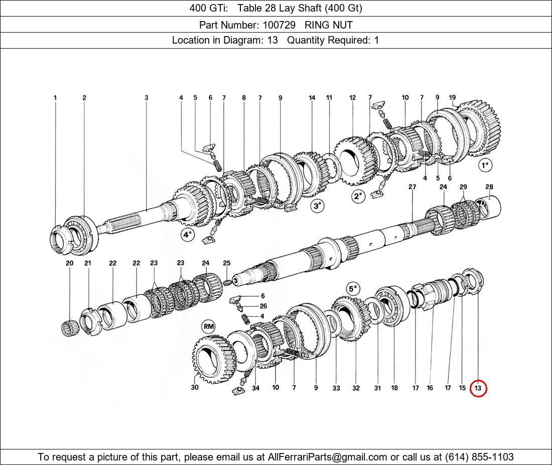 Ferrari Part 100729