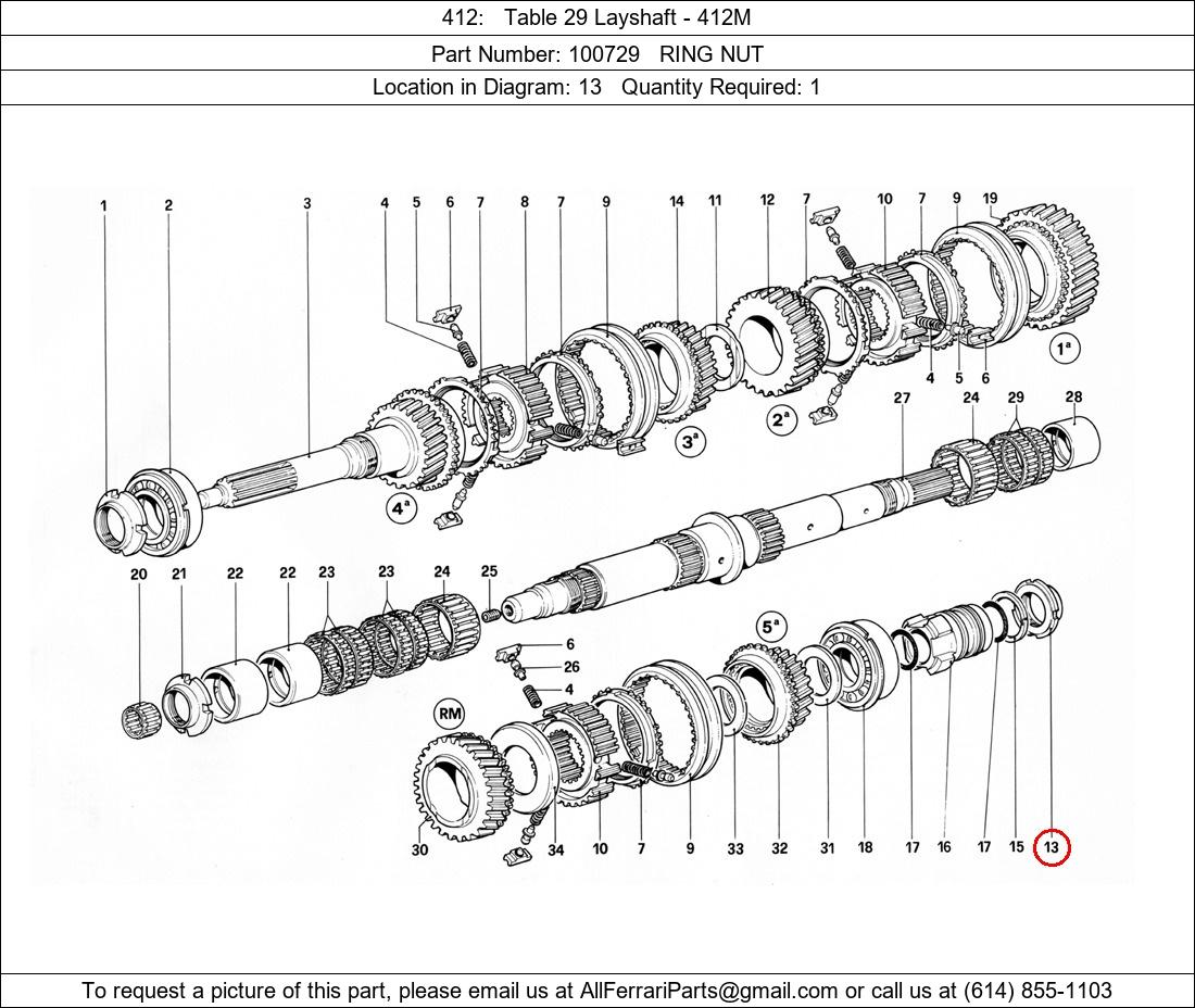 Ferrari Part 100729