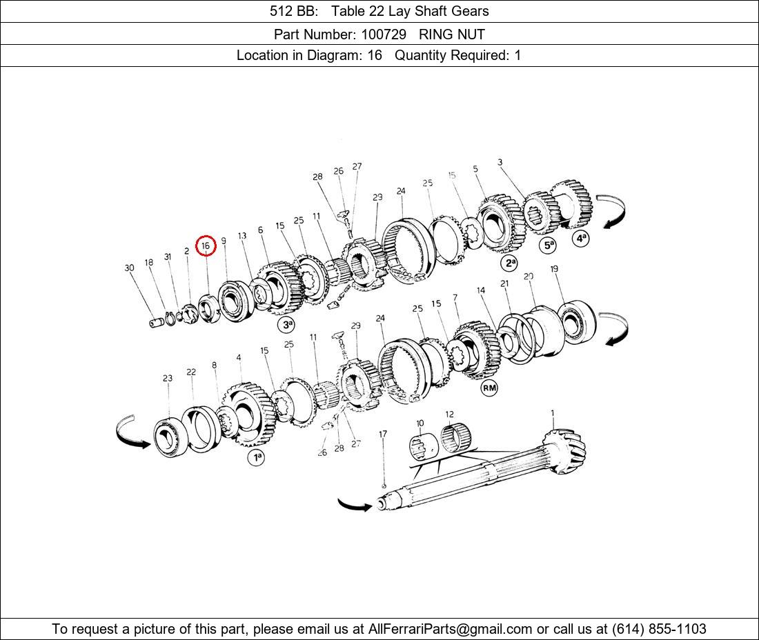 Ferrari Part 100729