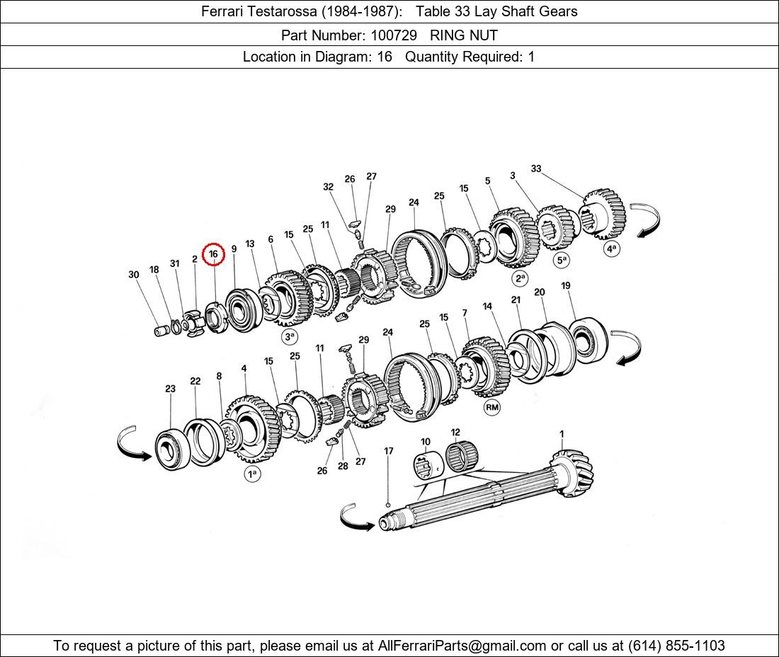 Ferrari Part 100729