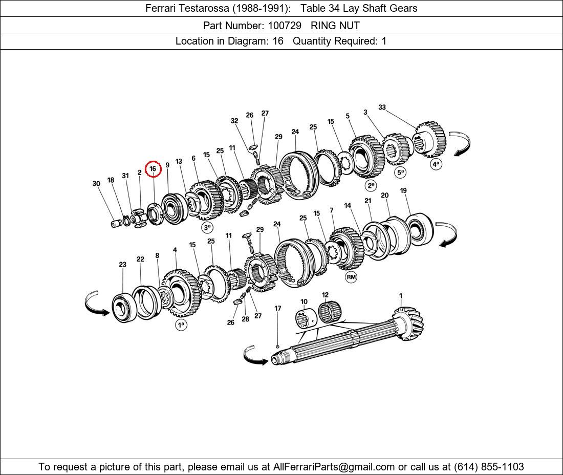 Ferrari Part 100729