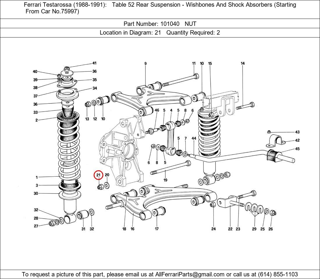 Ferrari Part 101040