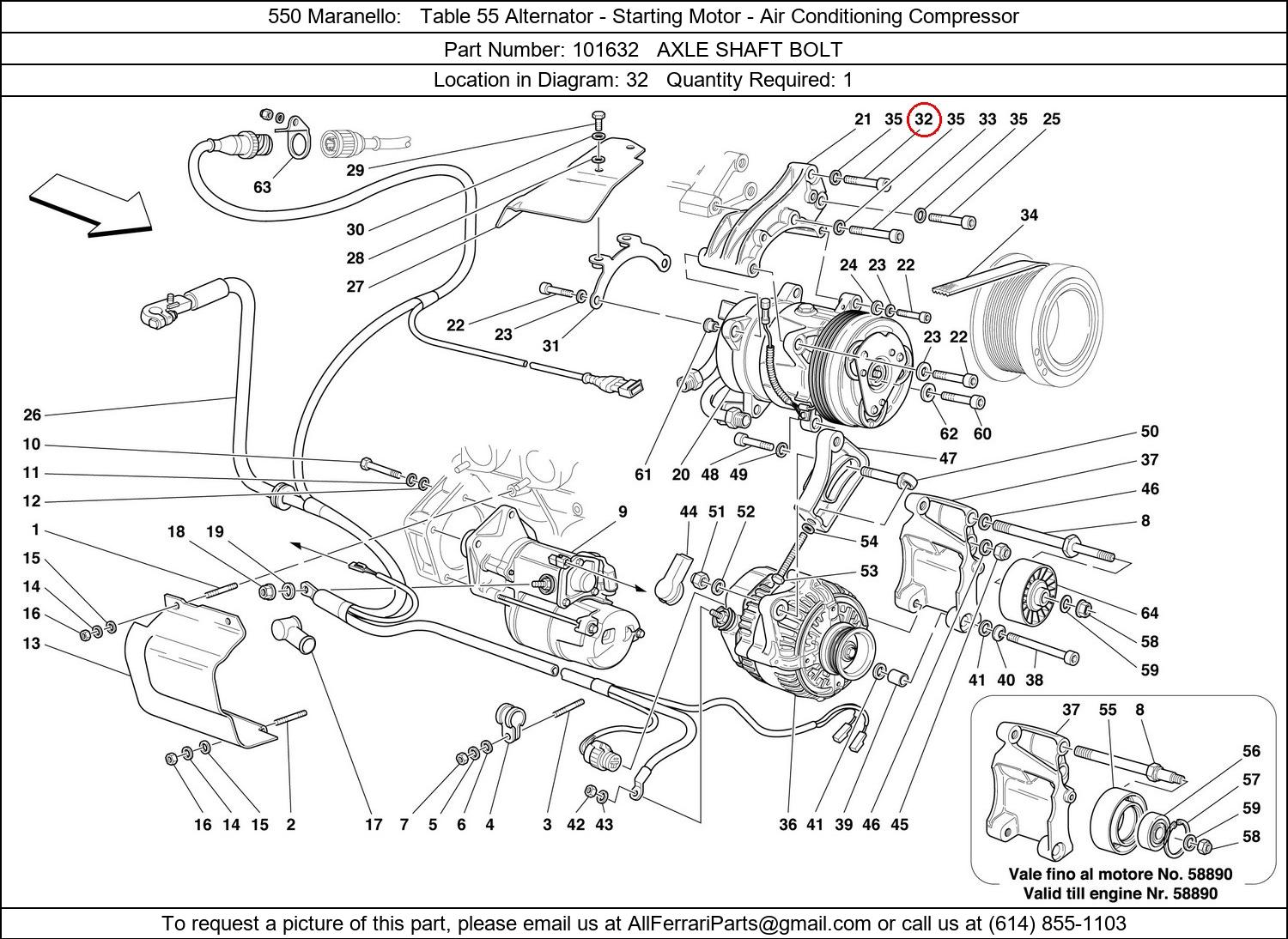 Ferrari Part 101632