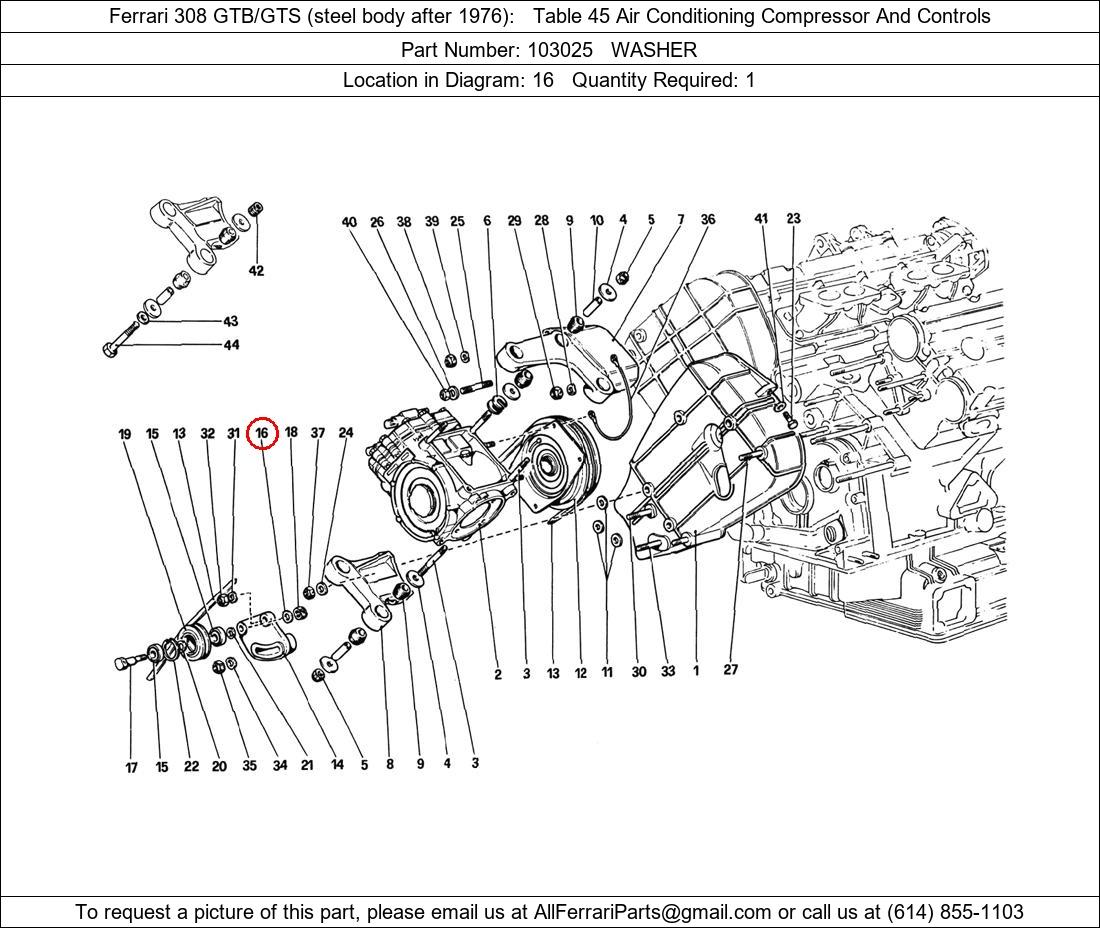 Ferrari Part 103025