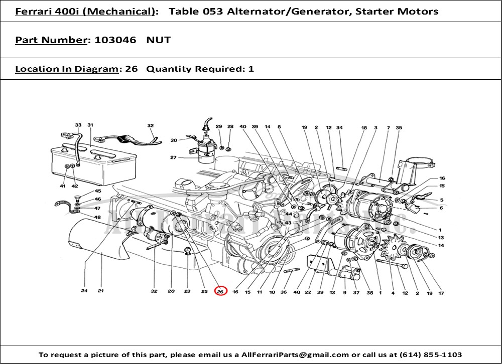 Ferrari Part 103046