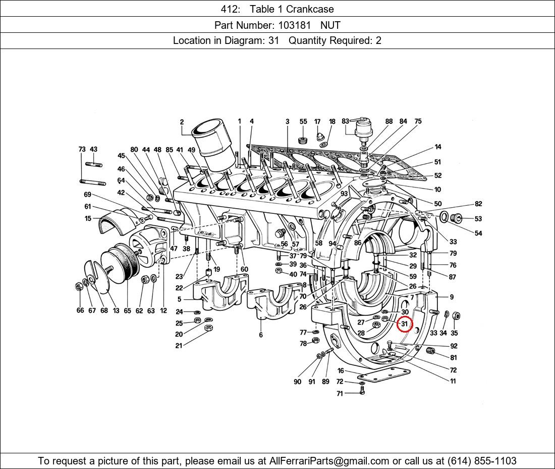 Ferrari Part 103181