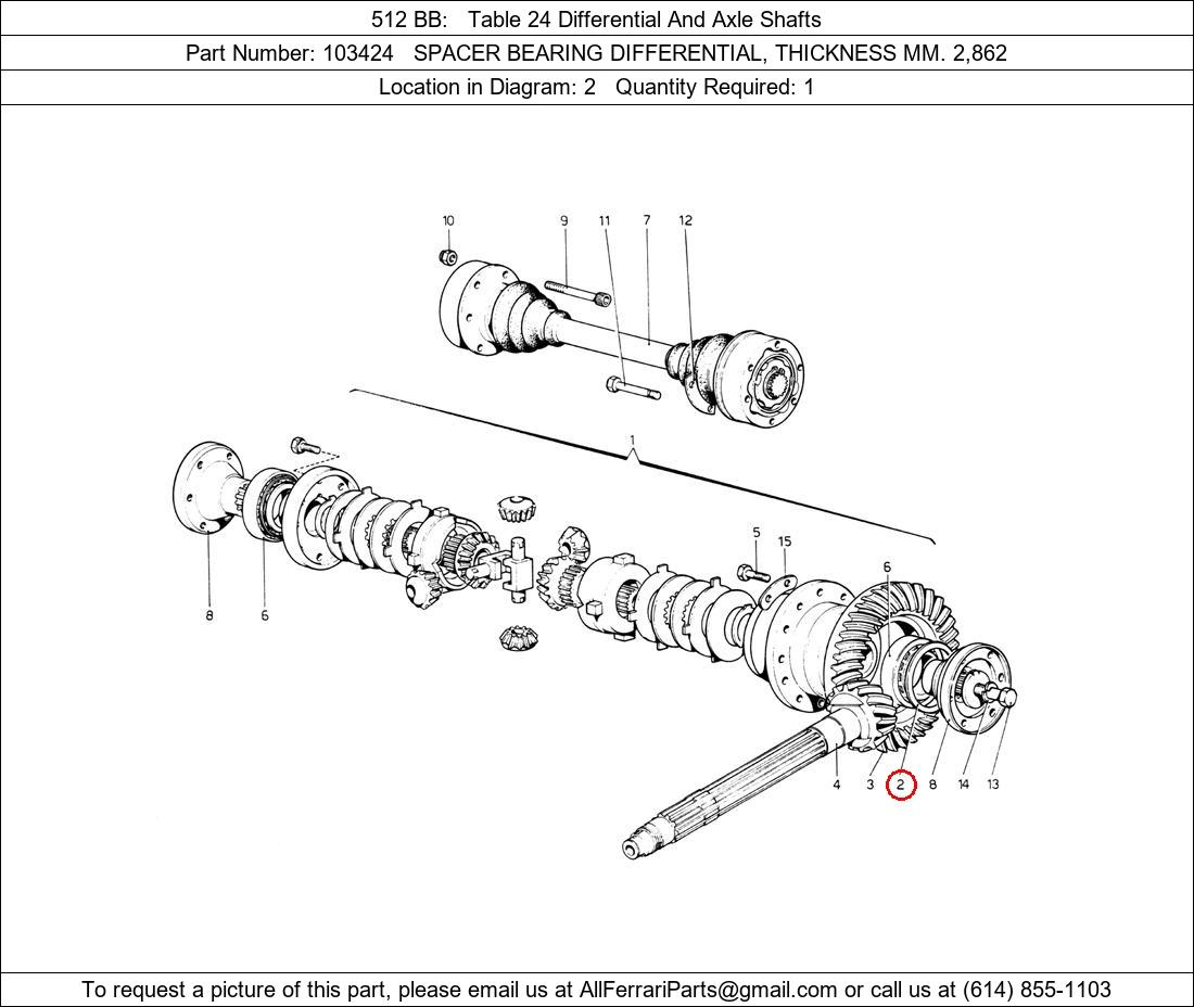 Ferrari Part 103424