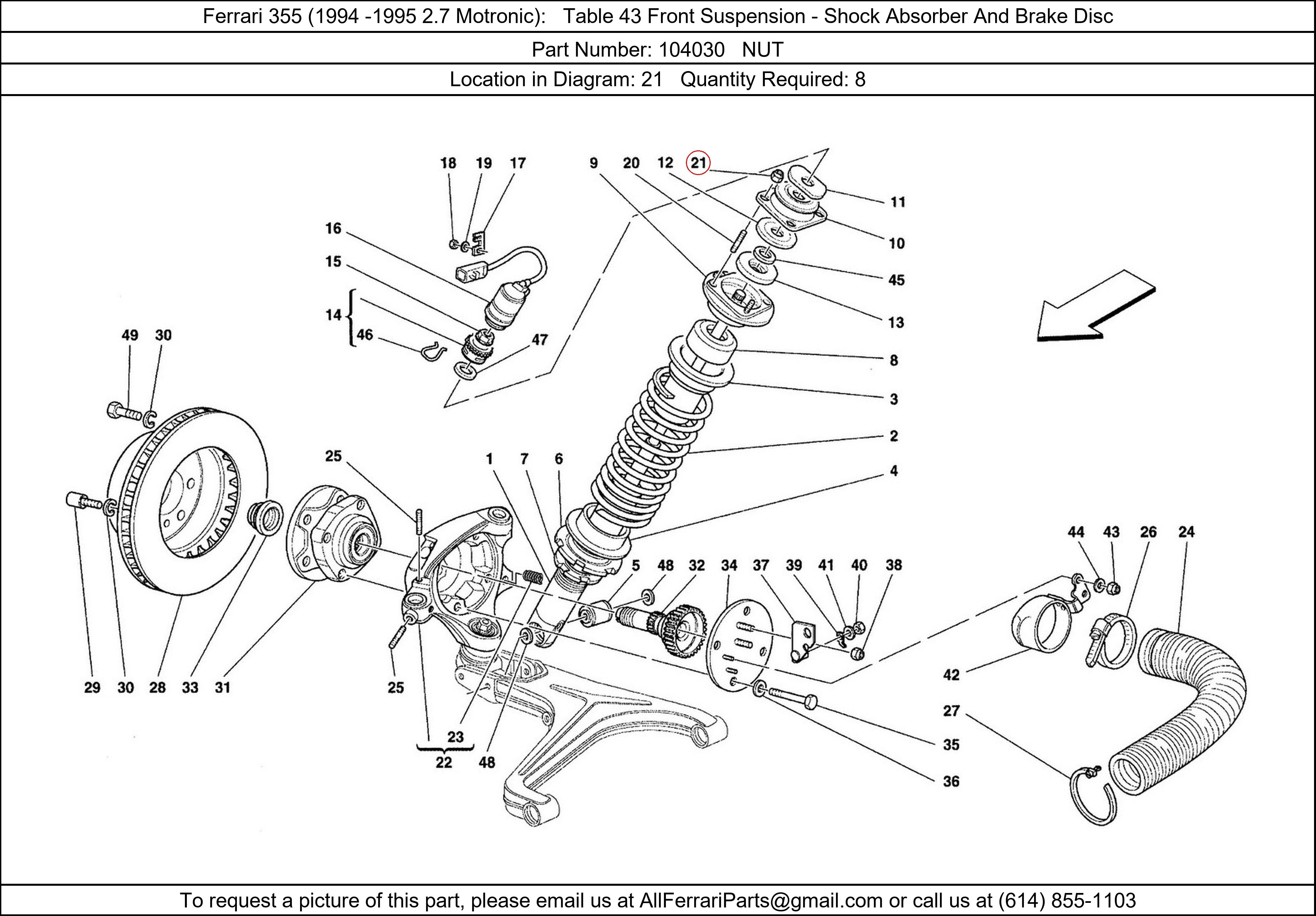 Ferrari Part 104030