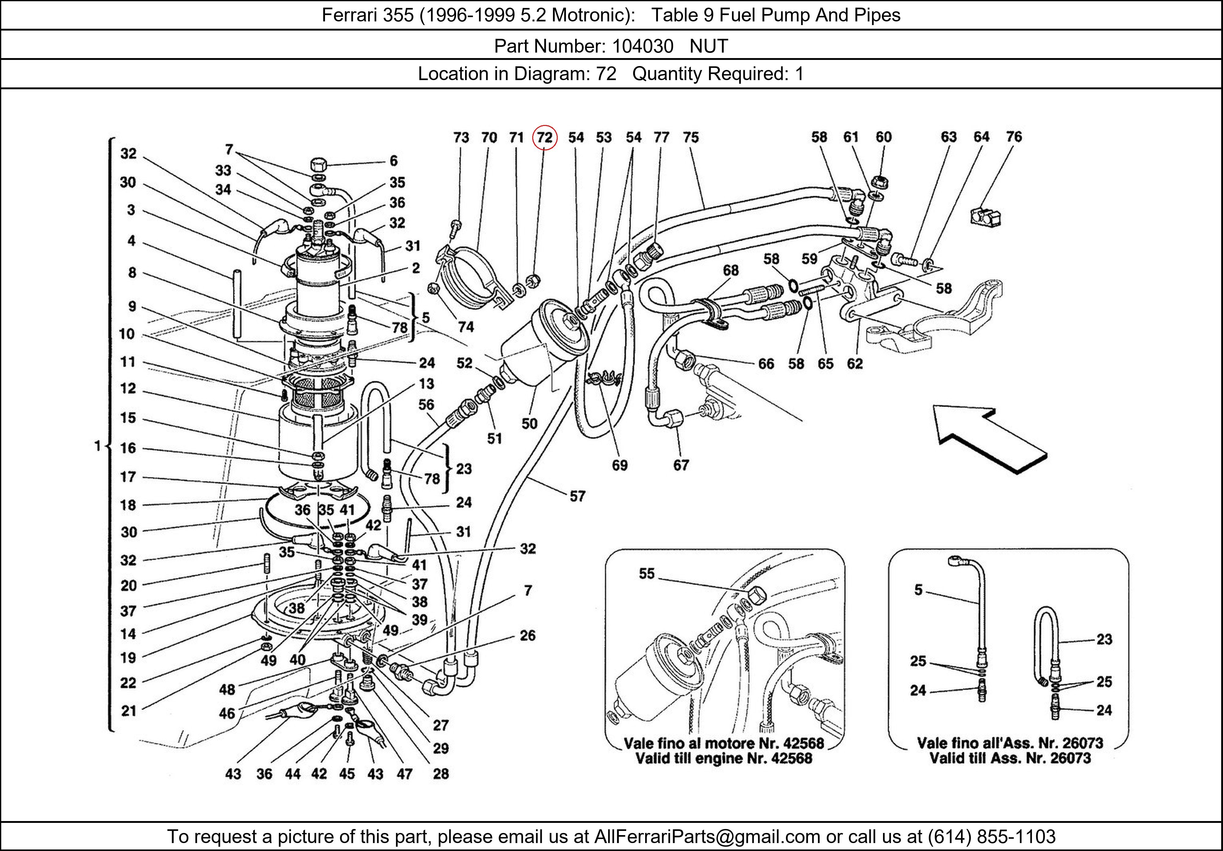 Ferrari Part 104030