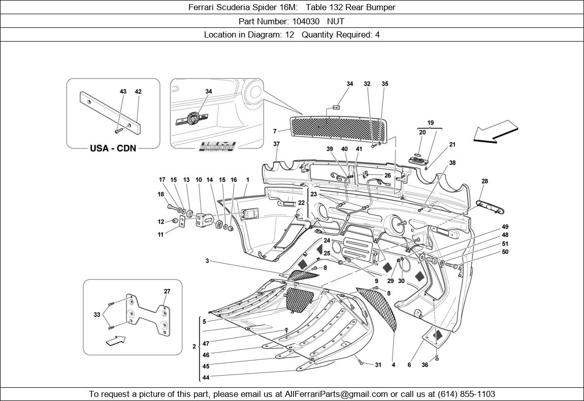 Ferrari Part 104030