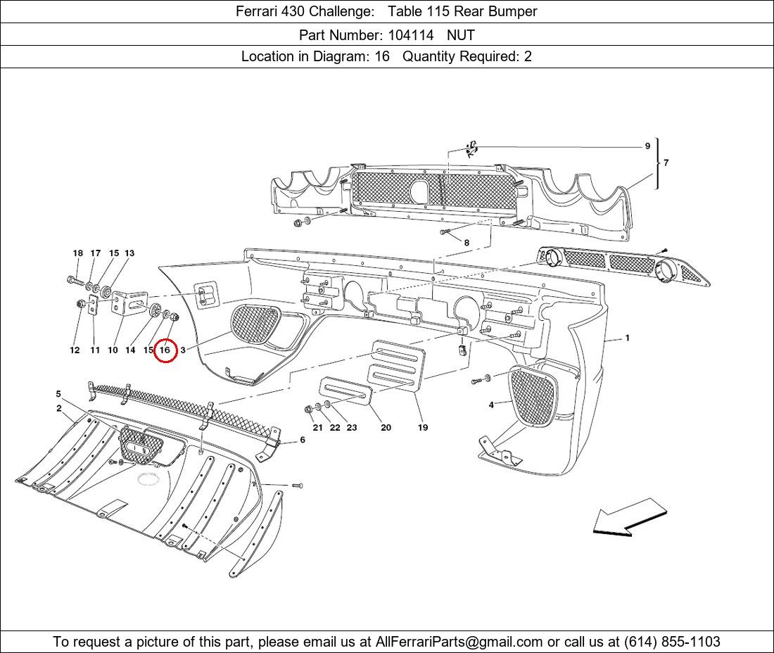 Ferrari Part 104114