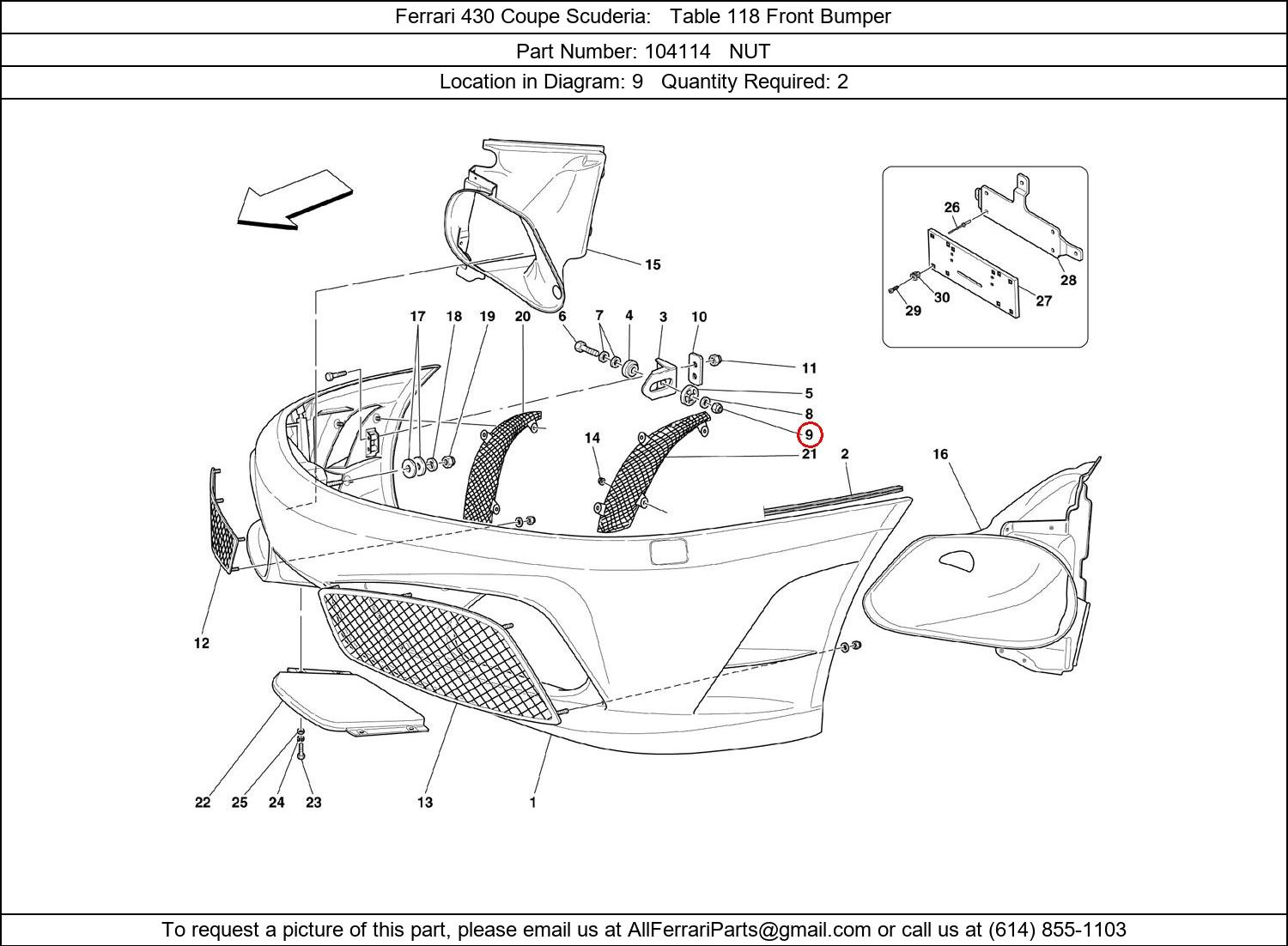 Ferrari Part 104114