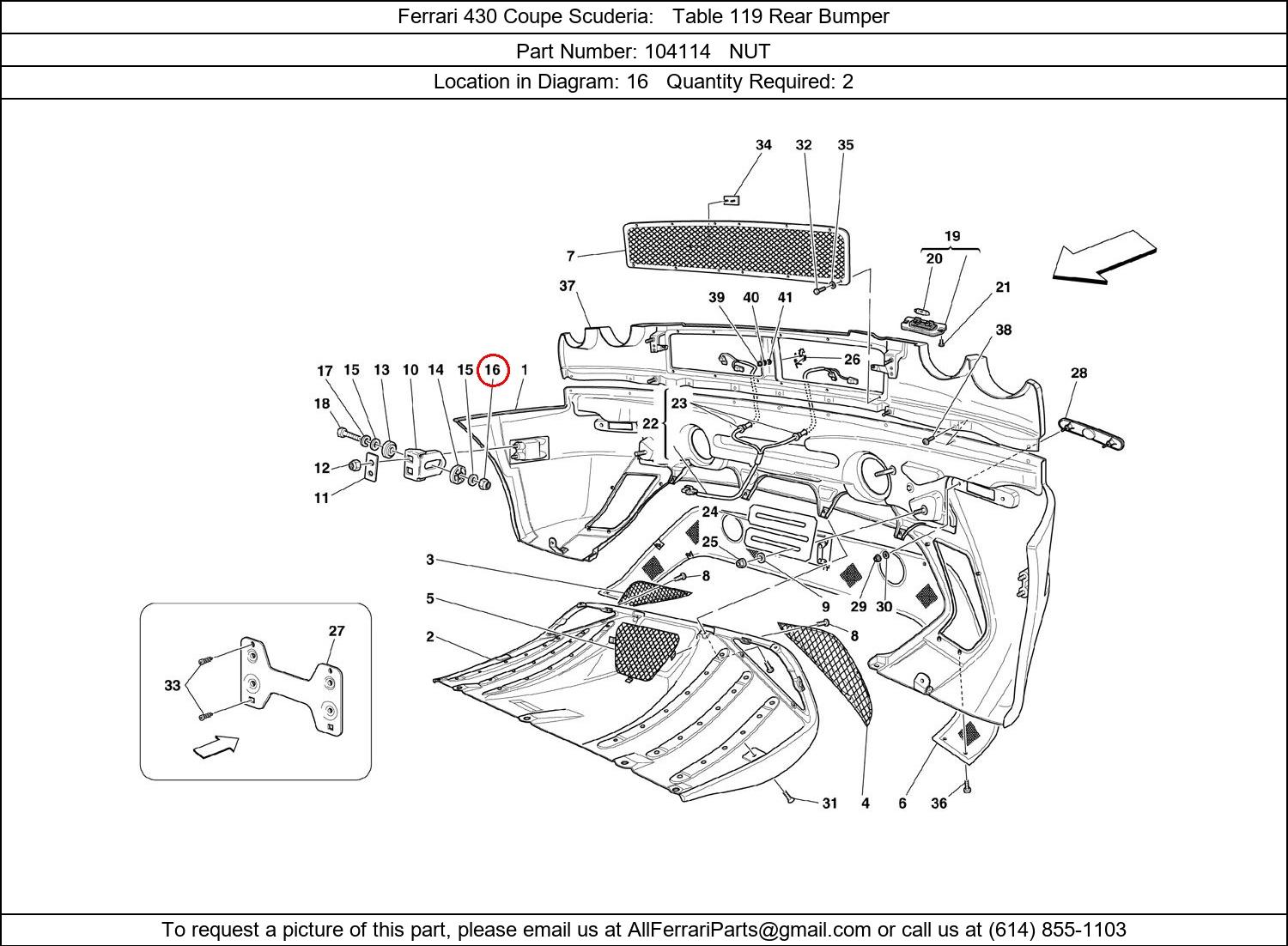 Ferrari Part 104114