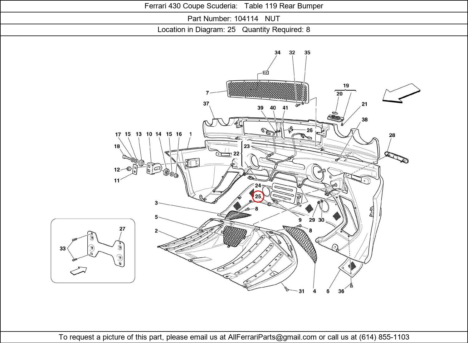 Ferrari Part 104114