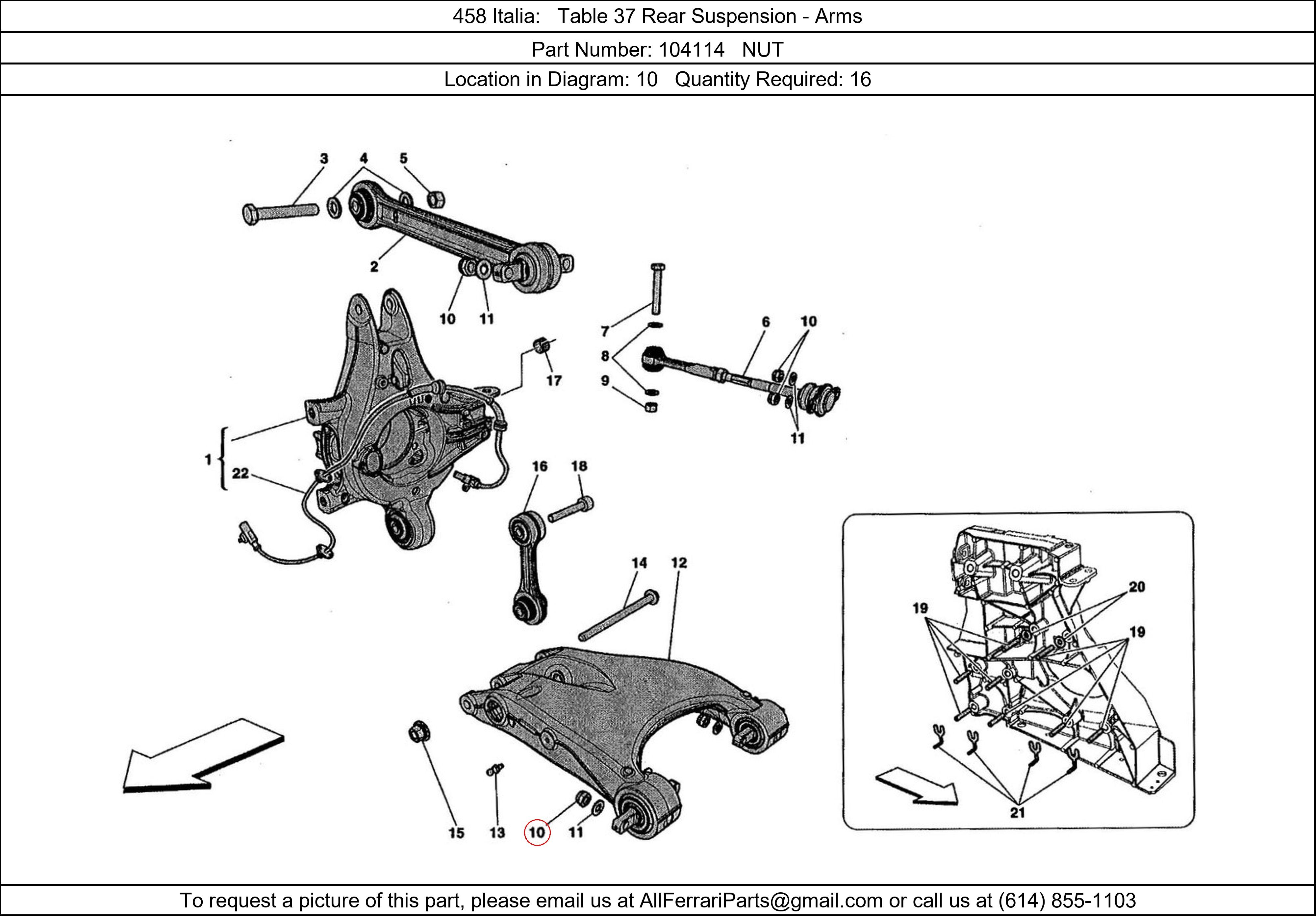 Ferrari Part 104114