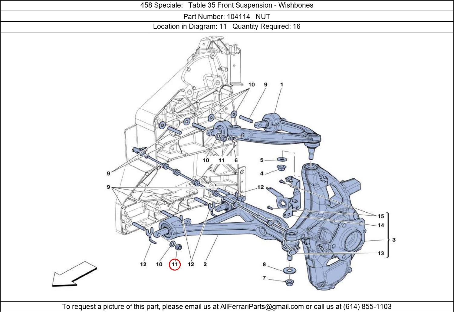 Ferrari Part 104114