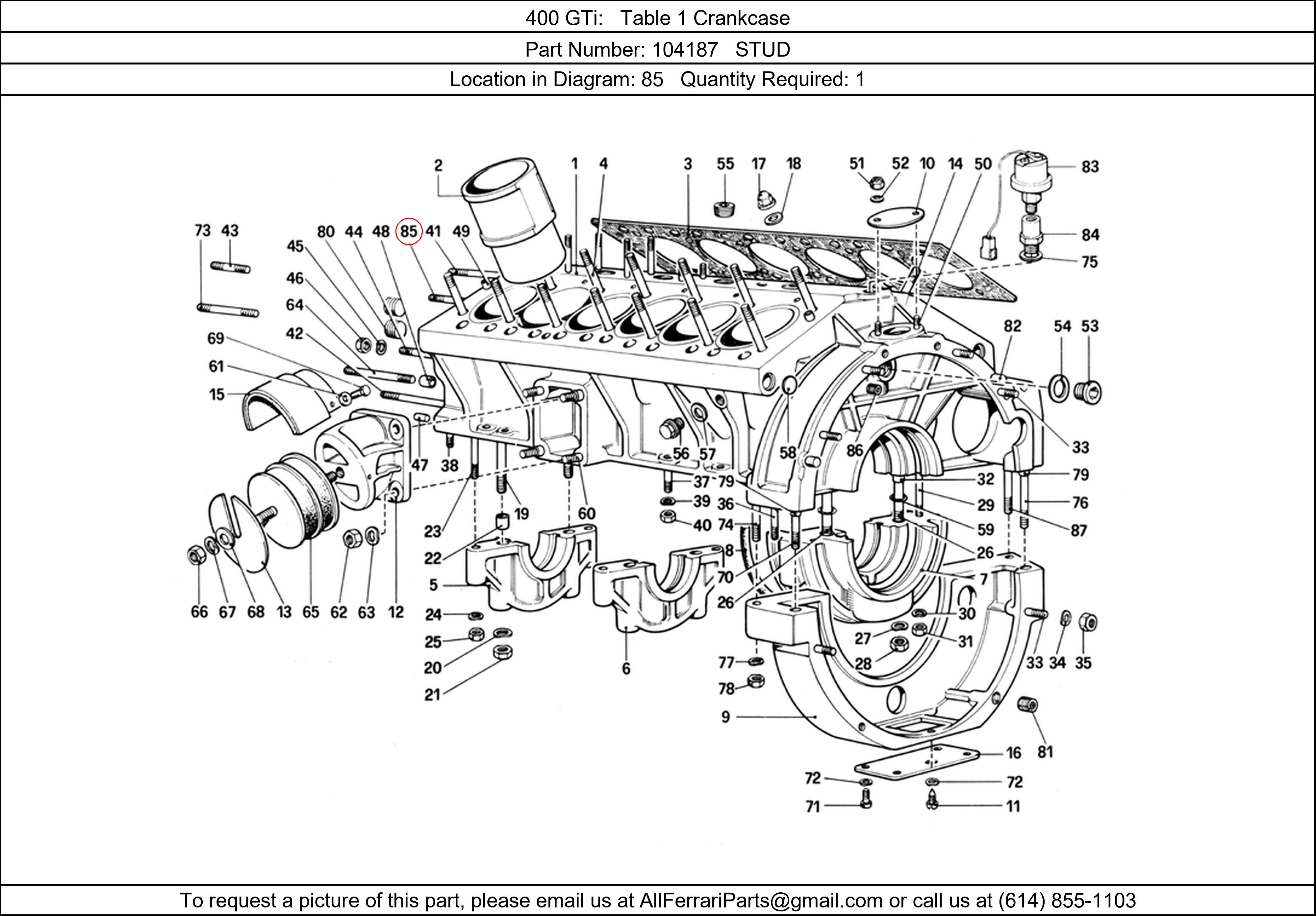 Ferrari Part 104187