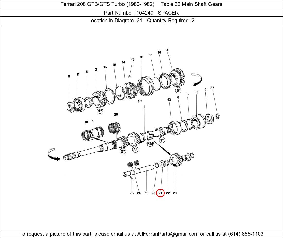 Ferrari Part 104249