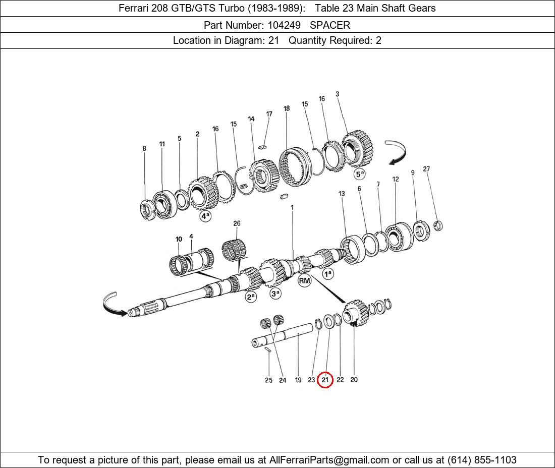 Ferrari Part 104249