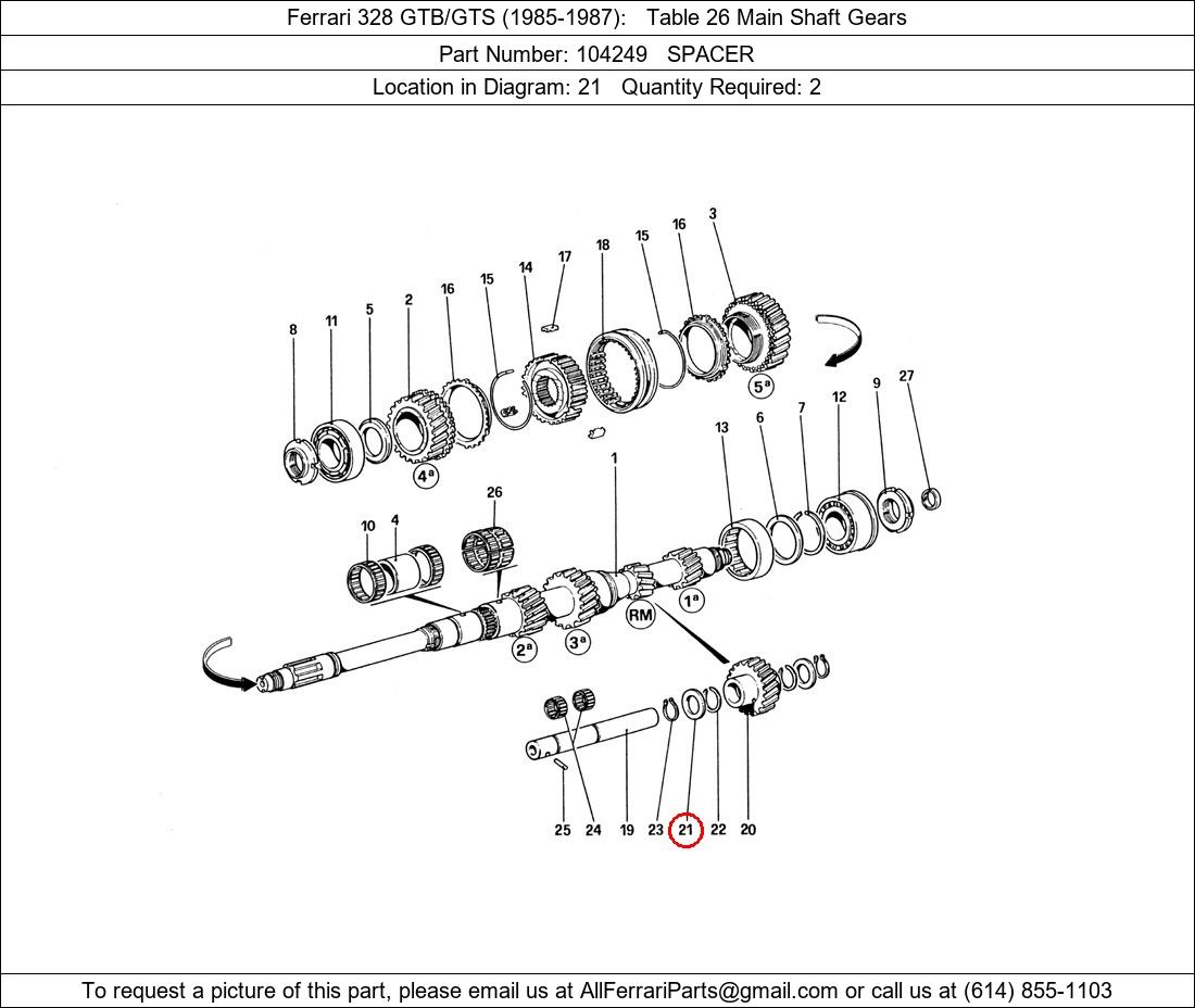 Ferrari Part 104249