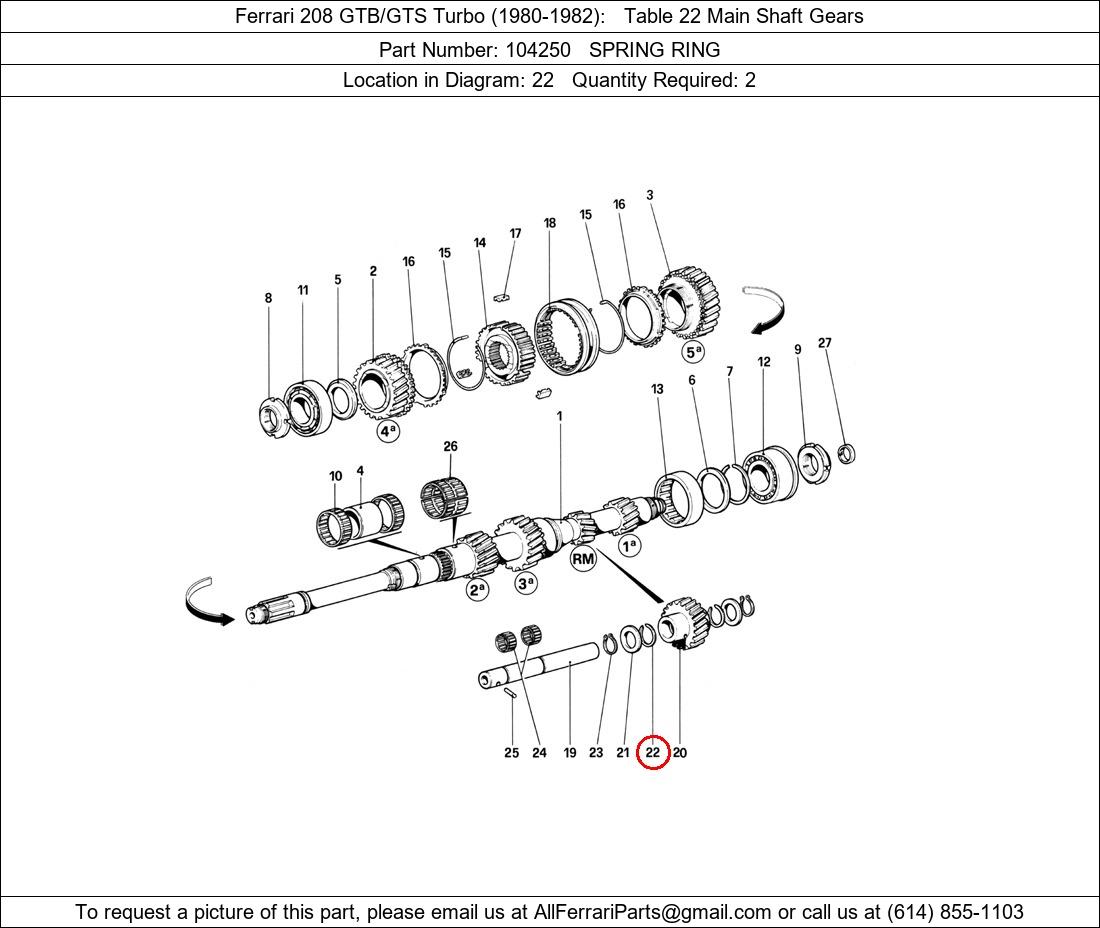 Ferrari Part 104250