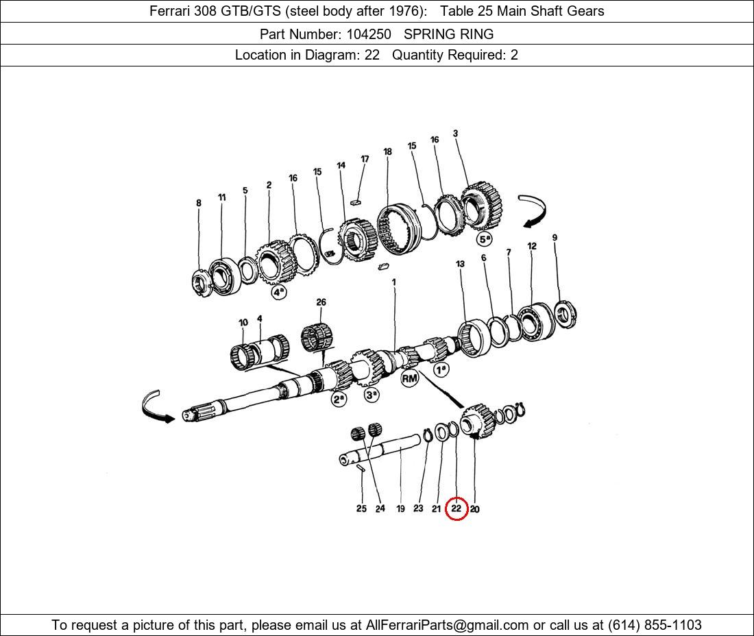 Ferrari Part 104250