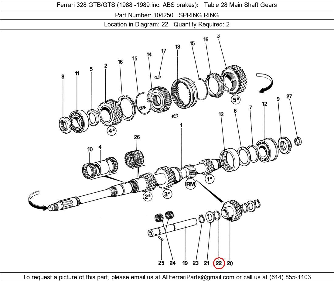 Ferrari Part 104250