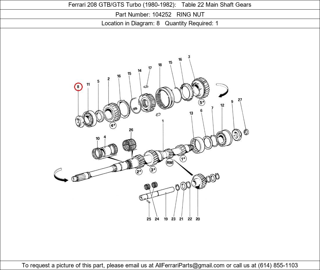 Ferrari Part 104252