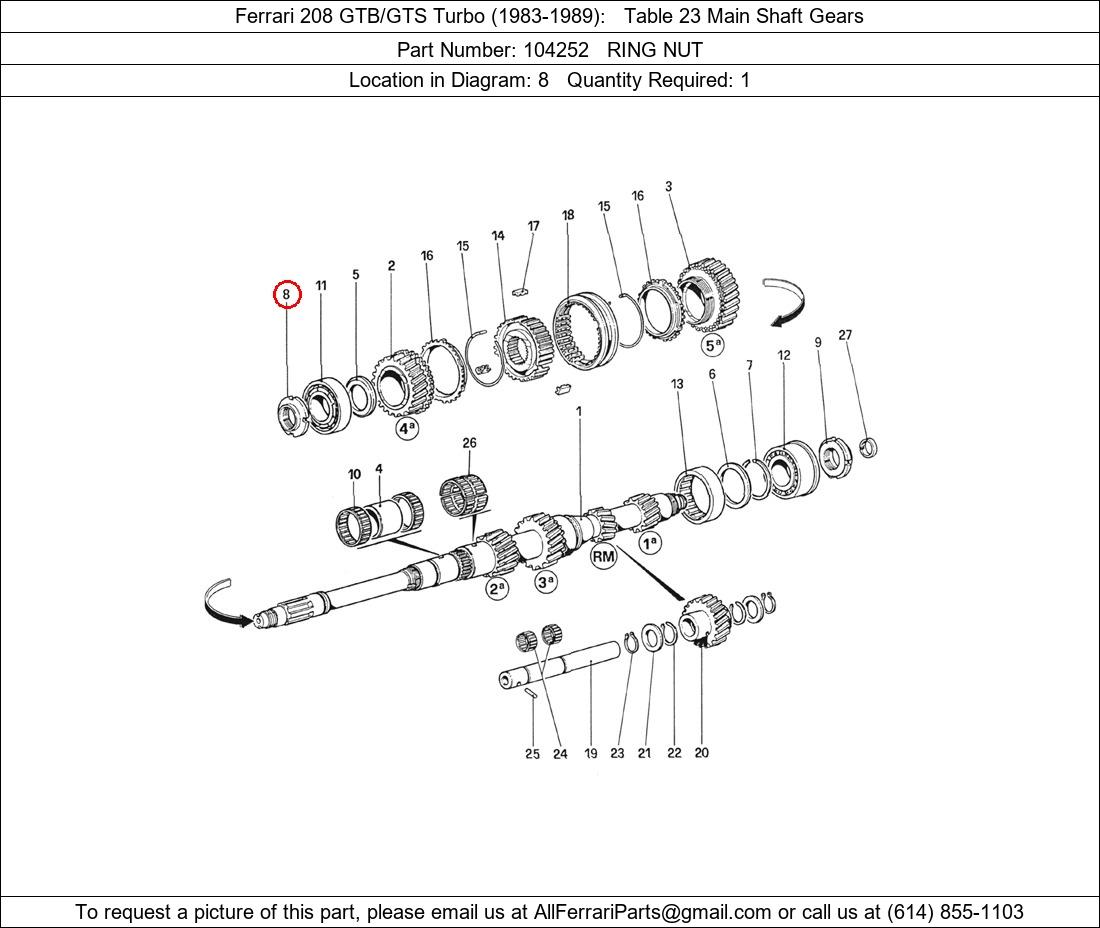 Ferrari Part 104252