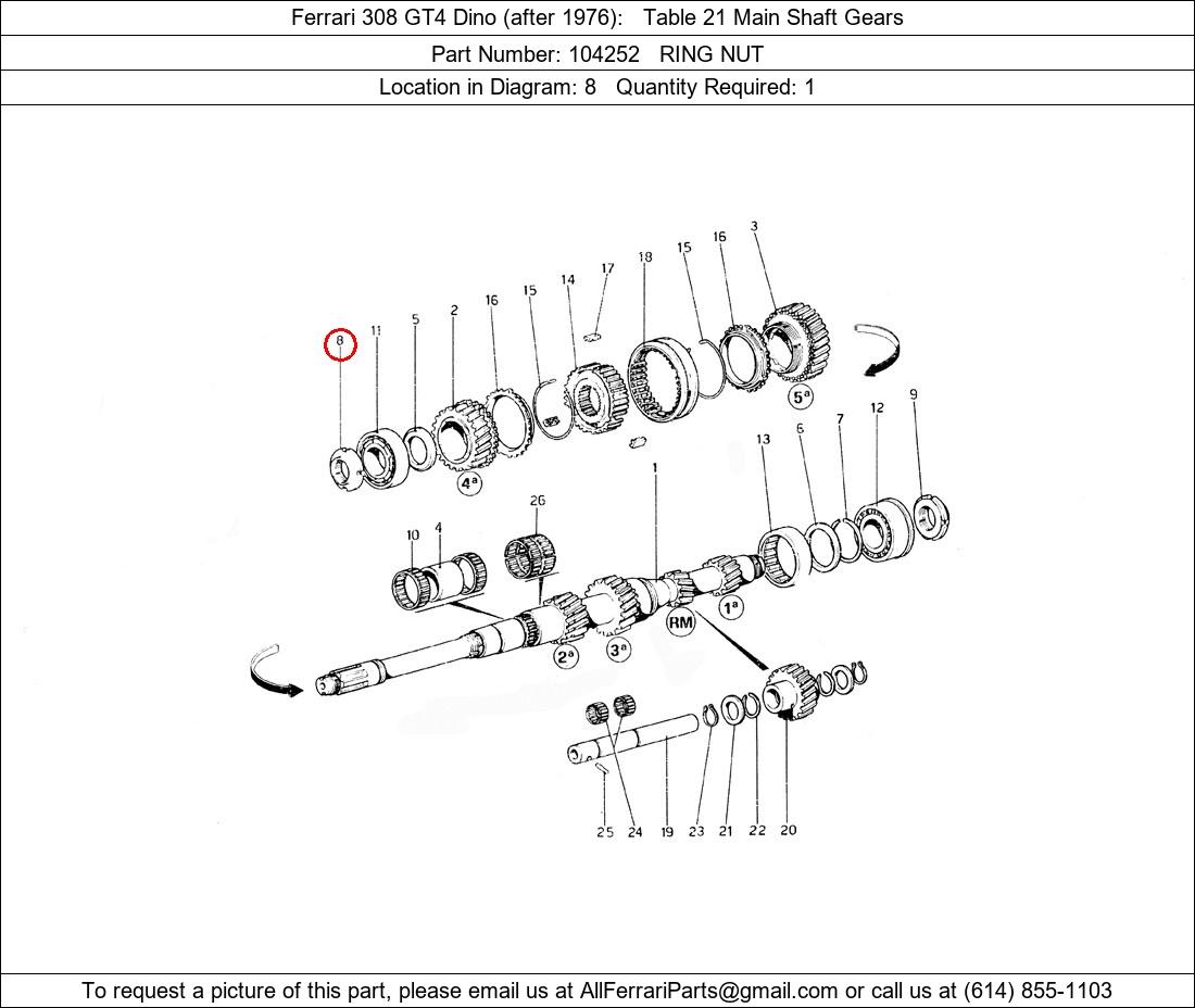 Ferrari Part 104252