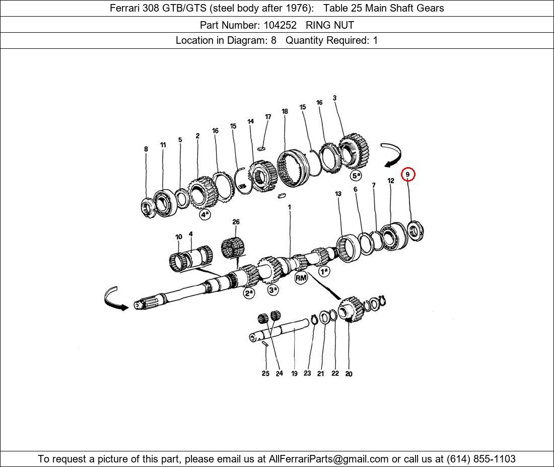 Ferrari Part 104252