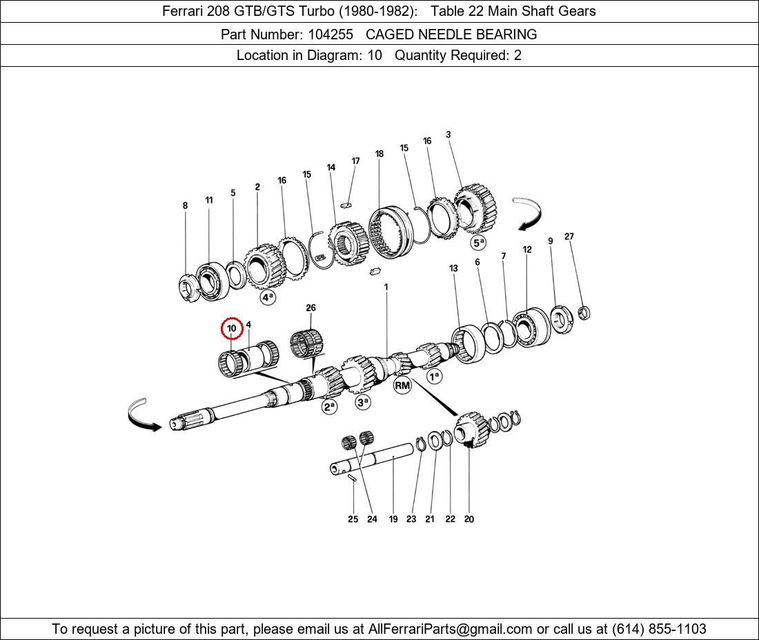 Ferrari Part 104255