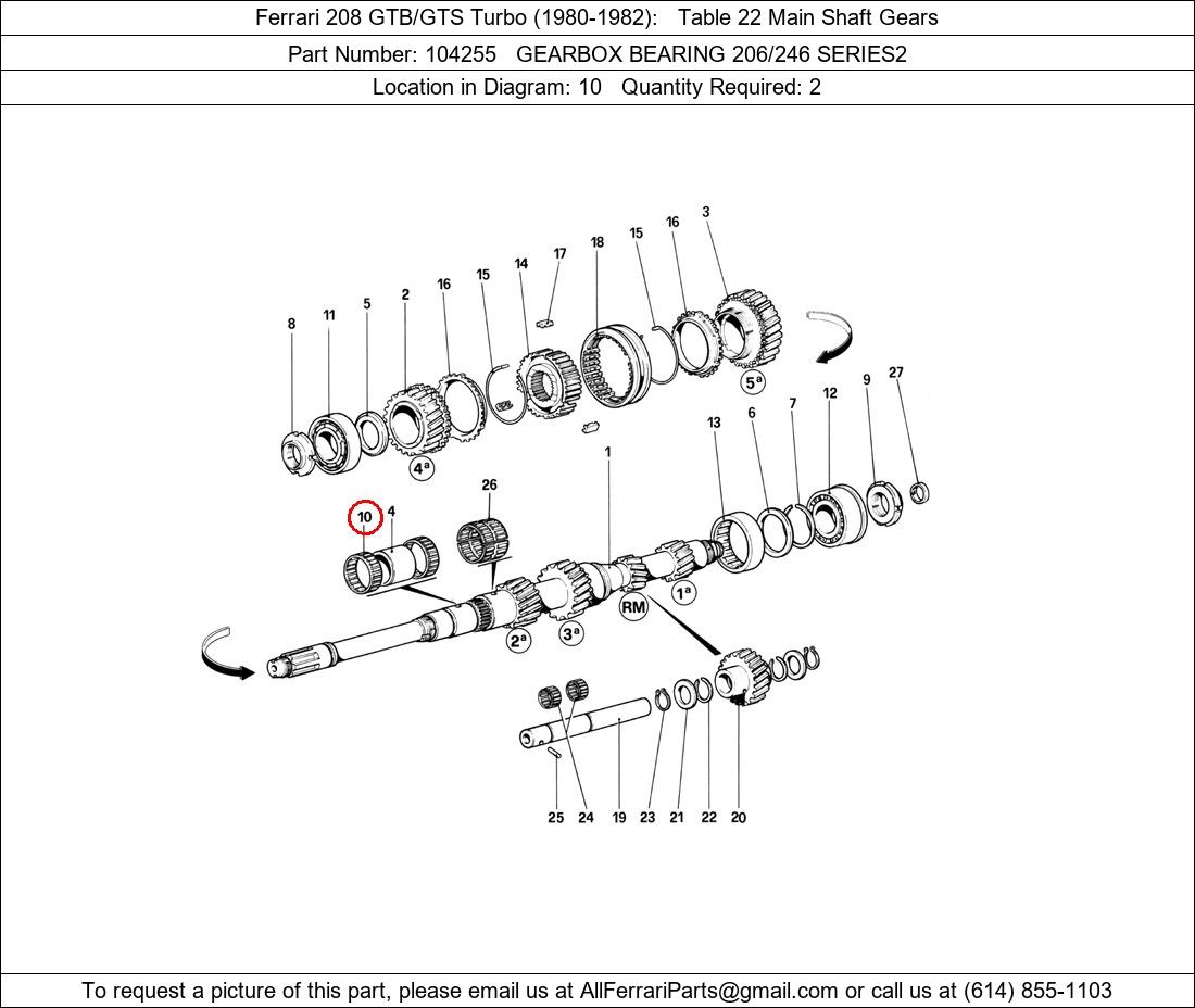 Ferrari Part 104255