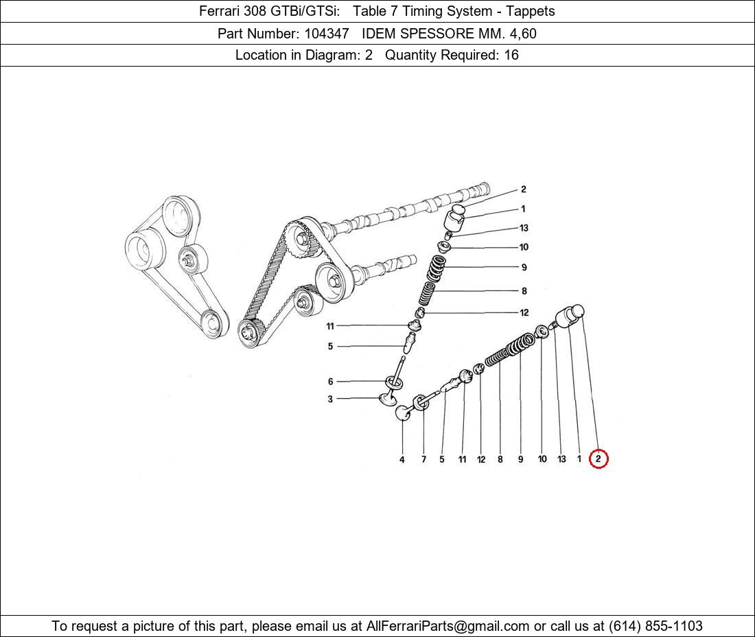 Ferrari Part 104347