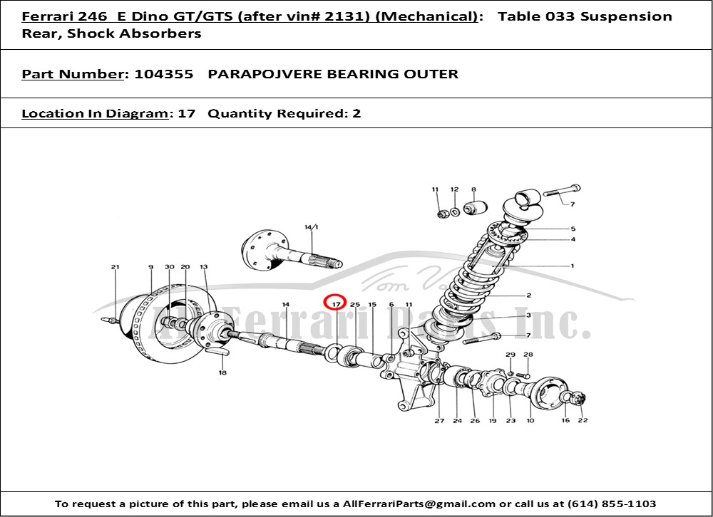 Ferrari Part 104355